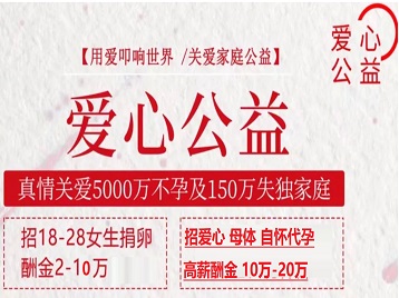 潍坊市捐卵助孕生子 爱心志愿者招募
